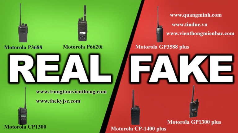 Phân biệt bộ đàm Motorola thật giả