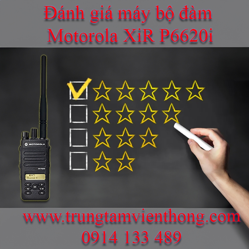 Đánh giá máy bộ đàm Motorola XiR P6620i